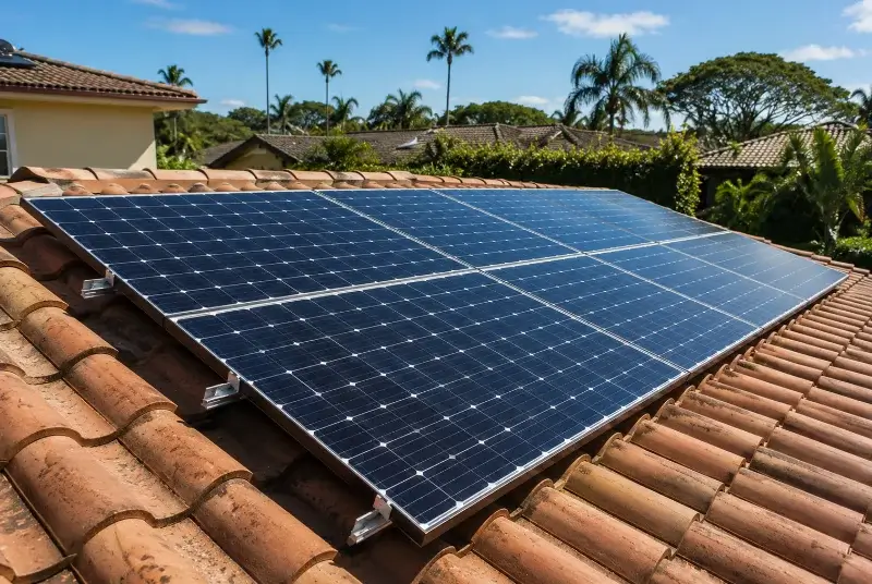 Installation de panneaux solaires au Poët-Sigillat